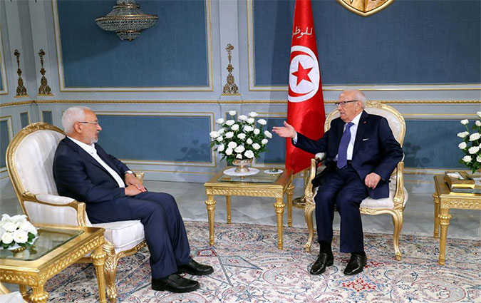 Ghannouchi à Carthage : C'est grâce au consensus que la loi de la réconciliation a été adoptée
