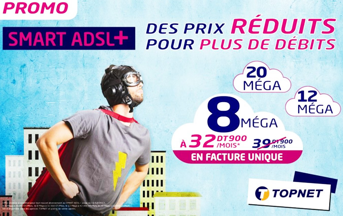 Promo TOPNET : des remises exceptionnelles pour plus de débits