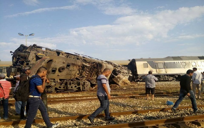 Un train se renverse entre Enfidha et Sousse faisant 8 blesss