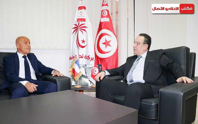 Hafedh Caïd Essebsi s'entretient avec Olivier Poivre d'Arvor