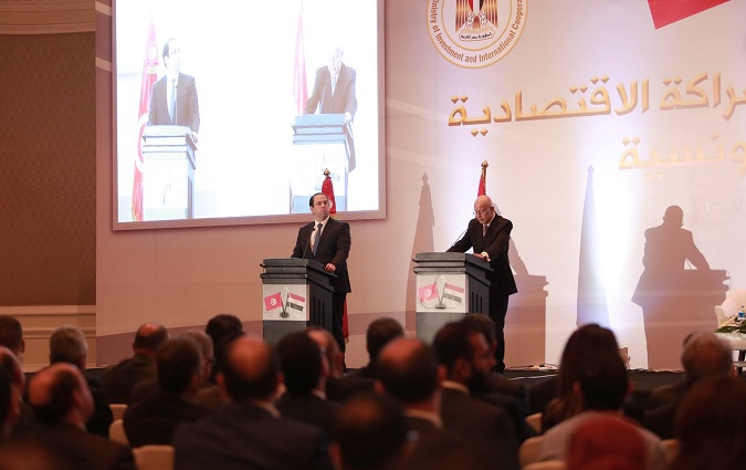 Youssef Chahed au Forum de l'investissement tuniso-égyptien au Caire