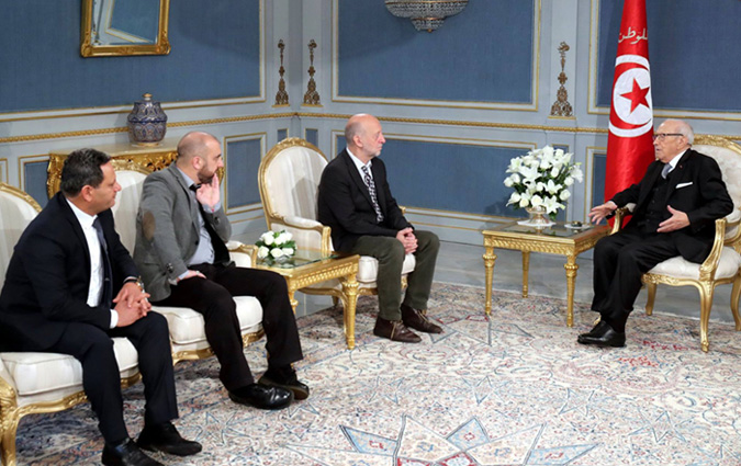 Béji Caïd Essebsi reçoit Philippe Leruth