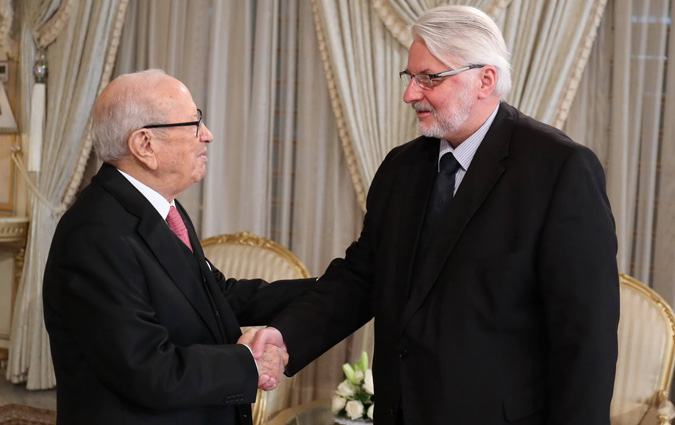 Le ministre polonais des Affaires trangres reu au palais de Carthage