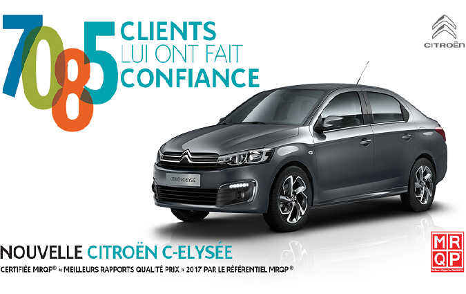 La Citroën C-Elysée vient de dépasser les 7000 ventes en Tunisie