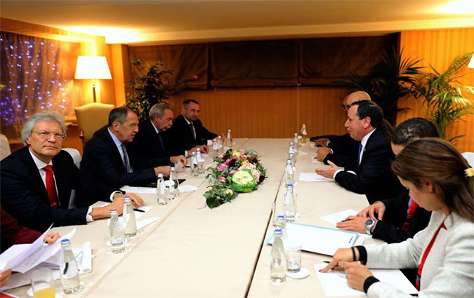 Rencontre entre Khemaies Jhinaoui et Sergueï Lavrov