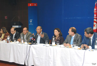 Moncef Marzouki à l'UTICA