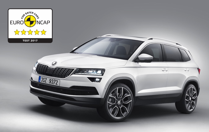 La Škoda Karoq obtient 5 étoiles aux crash-tests Euro NCAP