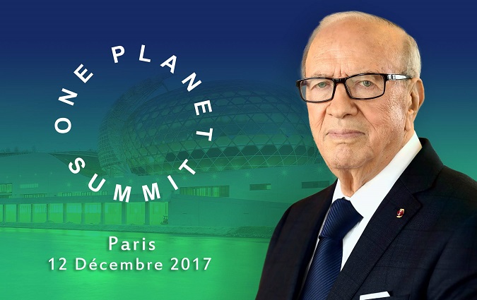 Bji Cad Essebsi prend part au One Planet Summit  Paris