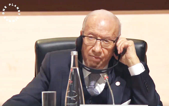 BCE au One Planet Summit : La Tunisie soutient tous les efforts visant à protéger la planète !