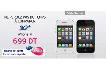 L'iPhone 4 et le Samsung Google Nexus S Ã partir de 699 et 499 dinars chez Tunisie Telecom