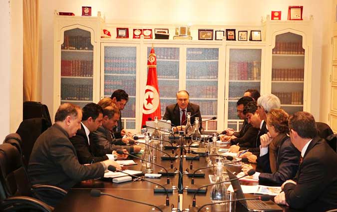 Hatem Ben Salem reçoit les représentants de la BEI, KfW et de la Commission européenne