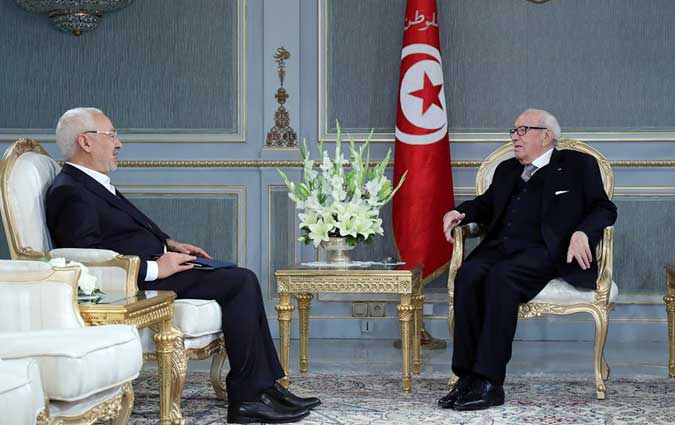 Concertations entre BCE et Ghannouchi sur la situation générale du pays