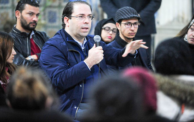 Youssef Chahed  la rencontre de jeunes chmeurs  Denden