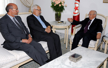 Tunisie – « L'état major » d'Ennahdha chez Caïd Essebsi