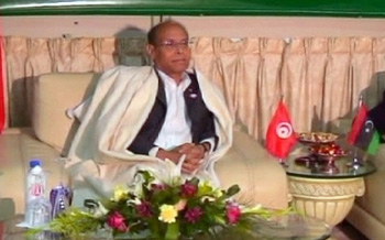 Marzouki parle à nouveau «d'indimej» entre la Tunisie et la Libye