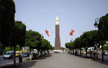 Interdiction de la circulation  l'avenue Habib Bourguiba