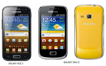Samsung lance ses deux nouveaux Galaxy : l'Ace 2 et le Mini 2