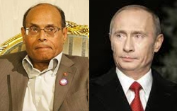 Marzouki félicite Poutine, «selon l'usage diplomatique»