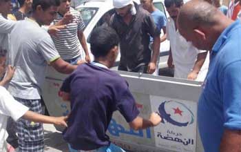 Tunisie – Les bureaux d'Ennahdha saccagés à Sidi Bouzid