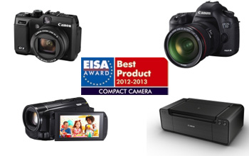 Canon remporte 4 prix EISA 2012-2013