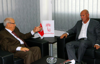 Tunisie – Rencontre entre Béji Caïd Essebsi et Néjib Chebbi