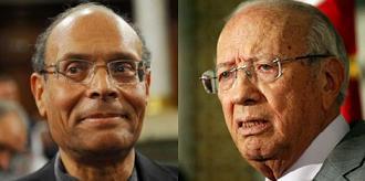 Marzouki et Cad Essebsi chez Hamza Belloumi sur Al Hiwar Ettounsi