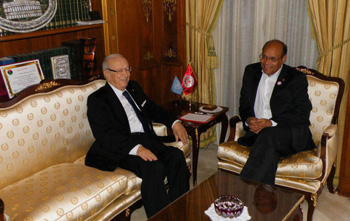 Béji Caïd Essebsi qualifie de positive sa rencontre avec Moncef Marzouki