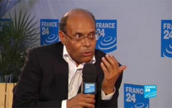 Sur France 24, Marzouki apprécie la pression de l'opposition et fustige les salafistes jihadistes (vidéo)