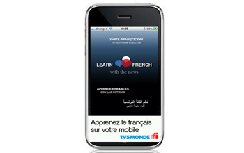 Lancement d'une application sur iPhone d'apprentissage du français par l'information