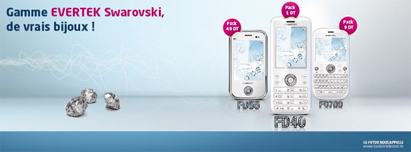 Découvrez les packs EVERTEK SWAROVSKI de Tunisie Telecom !