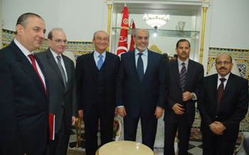 Tunisie - Jebali rencontre le président du Conseil d'administration du groupe Arab Bank