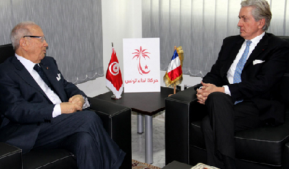 Béji Caïd Essebsi reçoit François Gouyette, ambassadeur de France en Tunisie