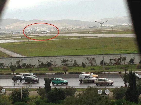 Sortie de piste d'un avion de Tunisair à l'aéroport Tunis-Carthage