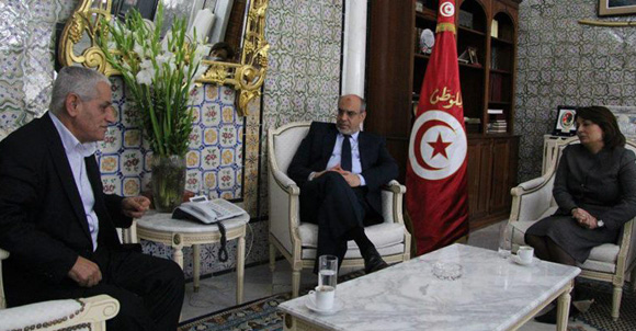 Tunisie – Rencontre entre Hamadi Jebali, Wided Bouchamaoui et Houcine Abassi
