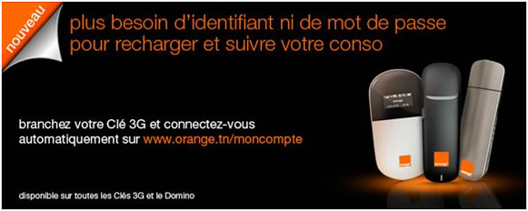 Orange Tunisie innove & simplifie la recharge et le suivi conso des Clé 3G