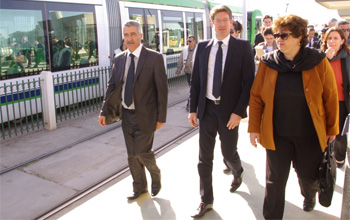 Pascal Canfin, en visite de terrain de projets financés par l'AFD en Tunisie