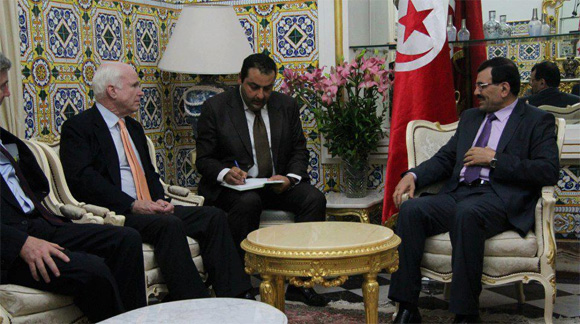 Ali Larayedh reoit John McCain