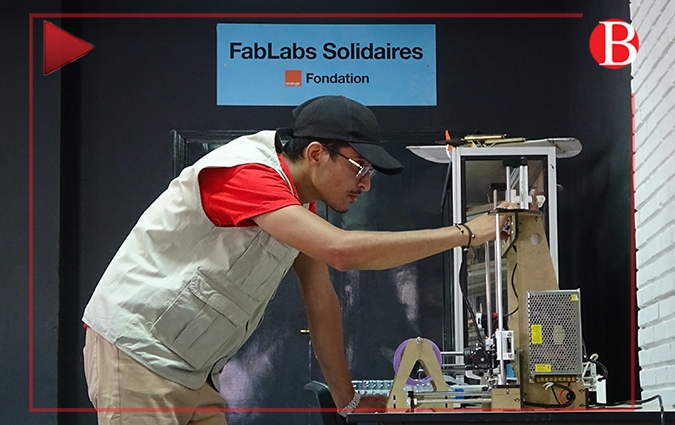 Vido - La Fondation Orange Tunisie en partenariat avec lassociation Jeunes Science de Tunisie lance un 9e FabLab Solidaire  Gafsa
