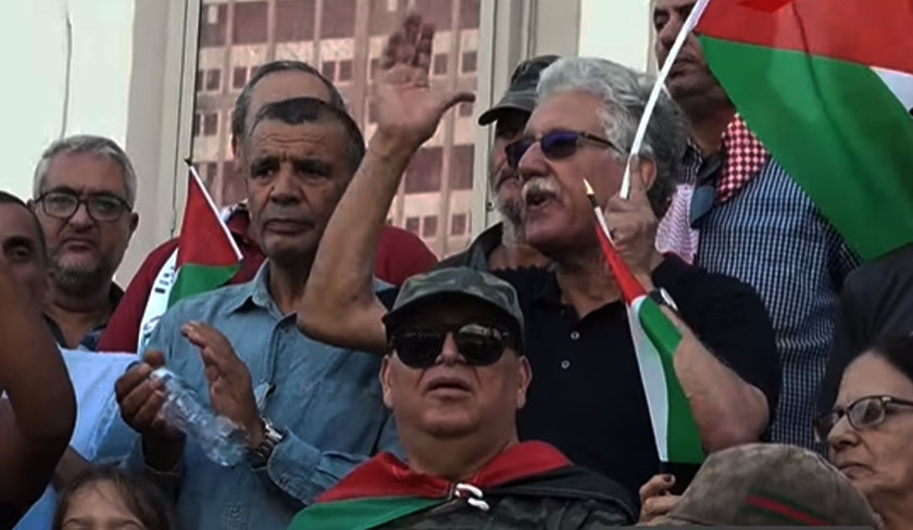 Tunis - Plusieurs personnalités nationales participent à la marche de solidarité avec la Palestine