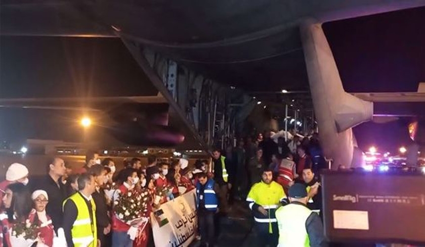 Arrivée des premiers blessés palestiniens en Tunisie