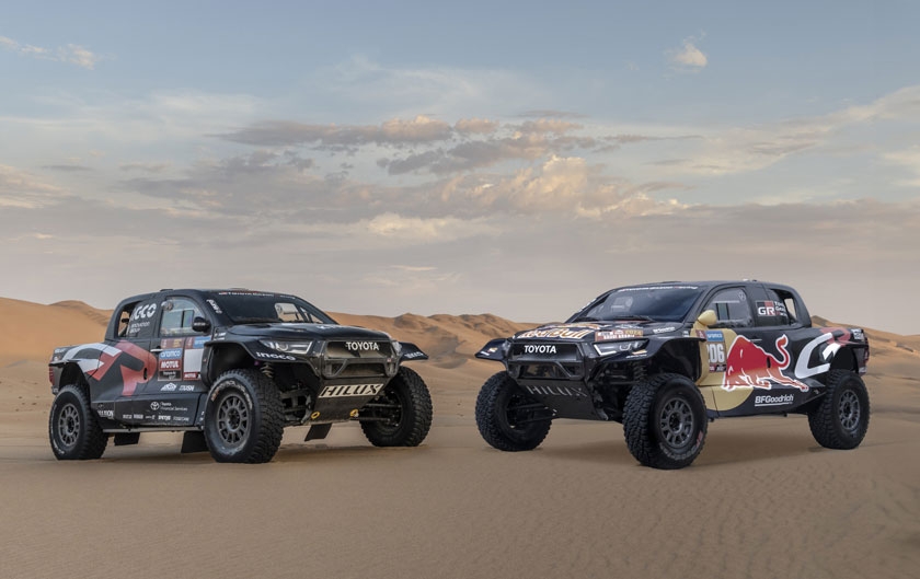 Un nouveau Hilux renforce l’équipe Toyota Gazoo Racing pour le Dakar et le W2RC 2024