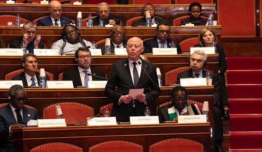Sommet Italie – Afrique : Kaïs Saïed salue le plan Mattei