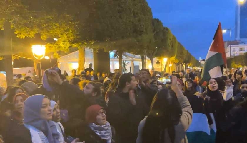 Tunis - Manifestation contre l’offensive israélienne à Rafah 