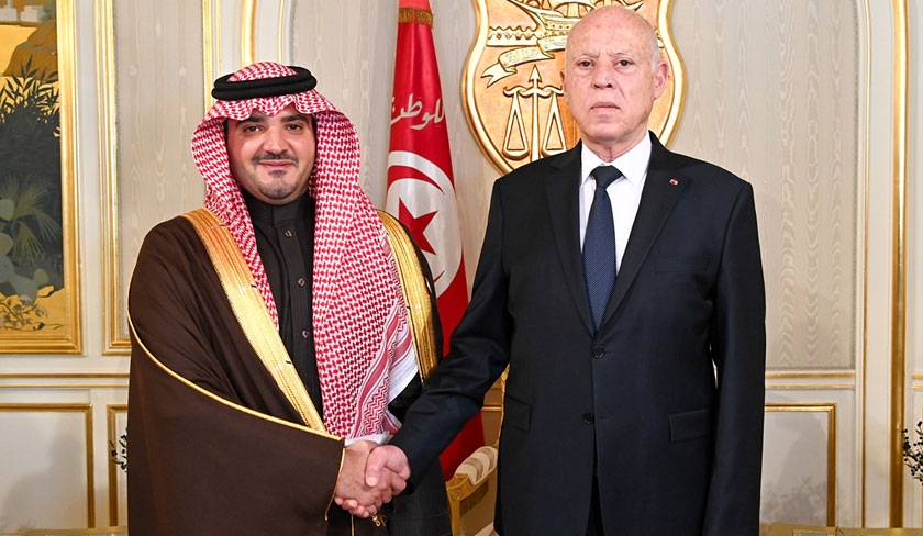 Kaïs Saïed reçoit le ministre saoudien de l'Intérieur 