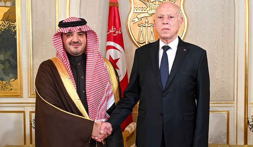 Kaïs Saïed reçoit le ministre saoudien de l'Intérieur