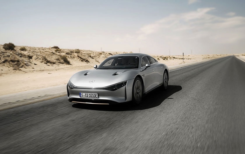 Vision EQXX de Mercedes-Benz : plus de mille kilomètres parcourus au désert arabique avec une seule charge
