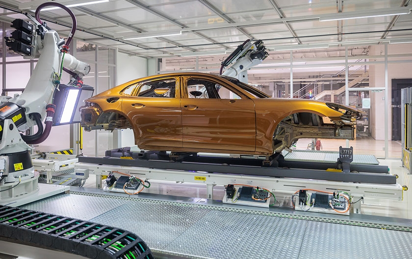 L'usine Porsche de Leipzig,