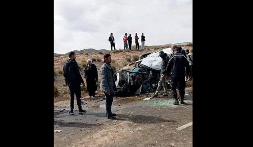 Kasserine : un grave accident de la route fait quatre morts