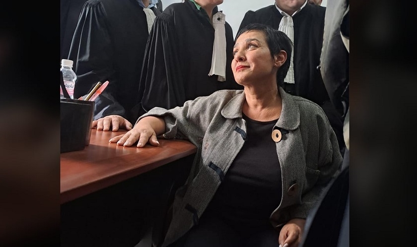 Photo du jour : la tte haute de Sonia Dahmani