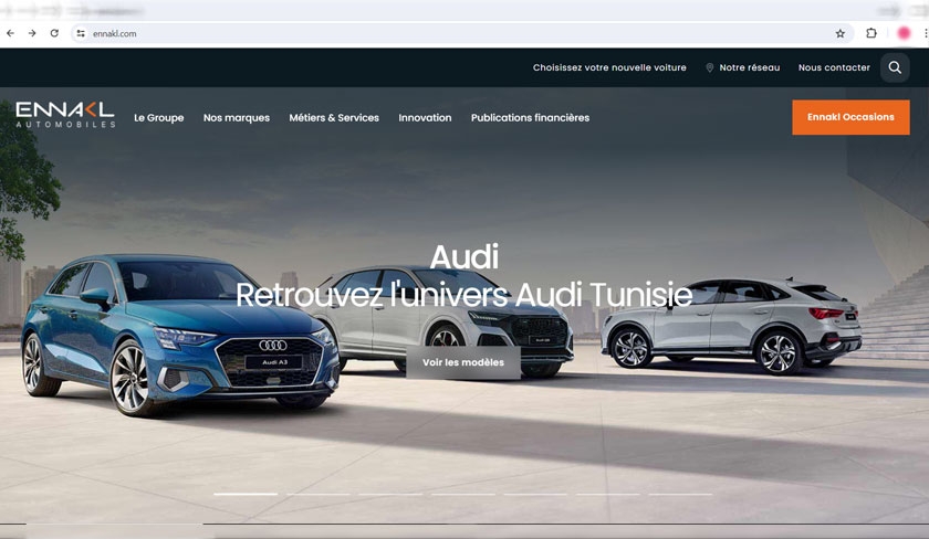 Le site web d’Ennakl Automobiles fait peau neuve